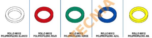 Rollo 12MMx50M-Polipropileno. Blanco